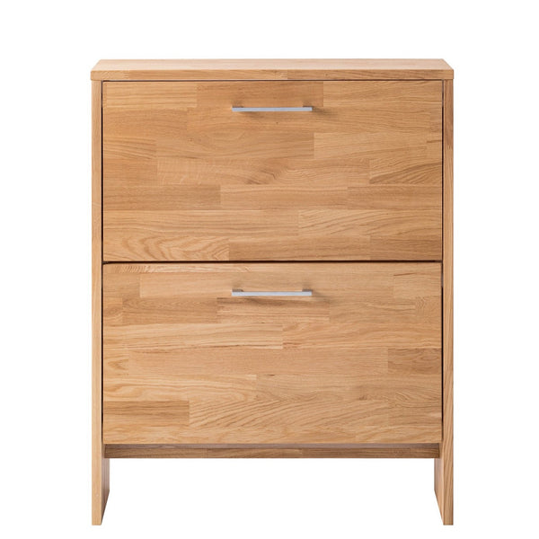 Shoe rack in solid oak Arizona, 70 x 23 x 89 cm, NordicStory