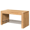 NordicStory Shoe rack Solid oak wooden bench 