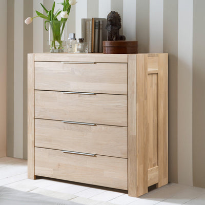 nordic oak solid wood dresser chest of drawers