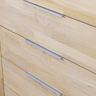  Chest of 4 drawers in solid oak wood Scandinavian style 