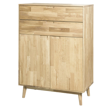 Solid oak chest of drawers Scandinavian Nordic style