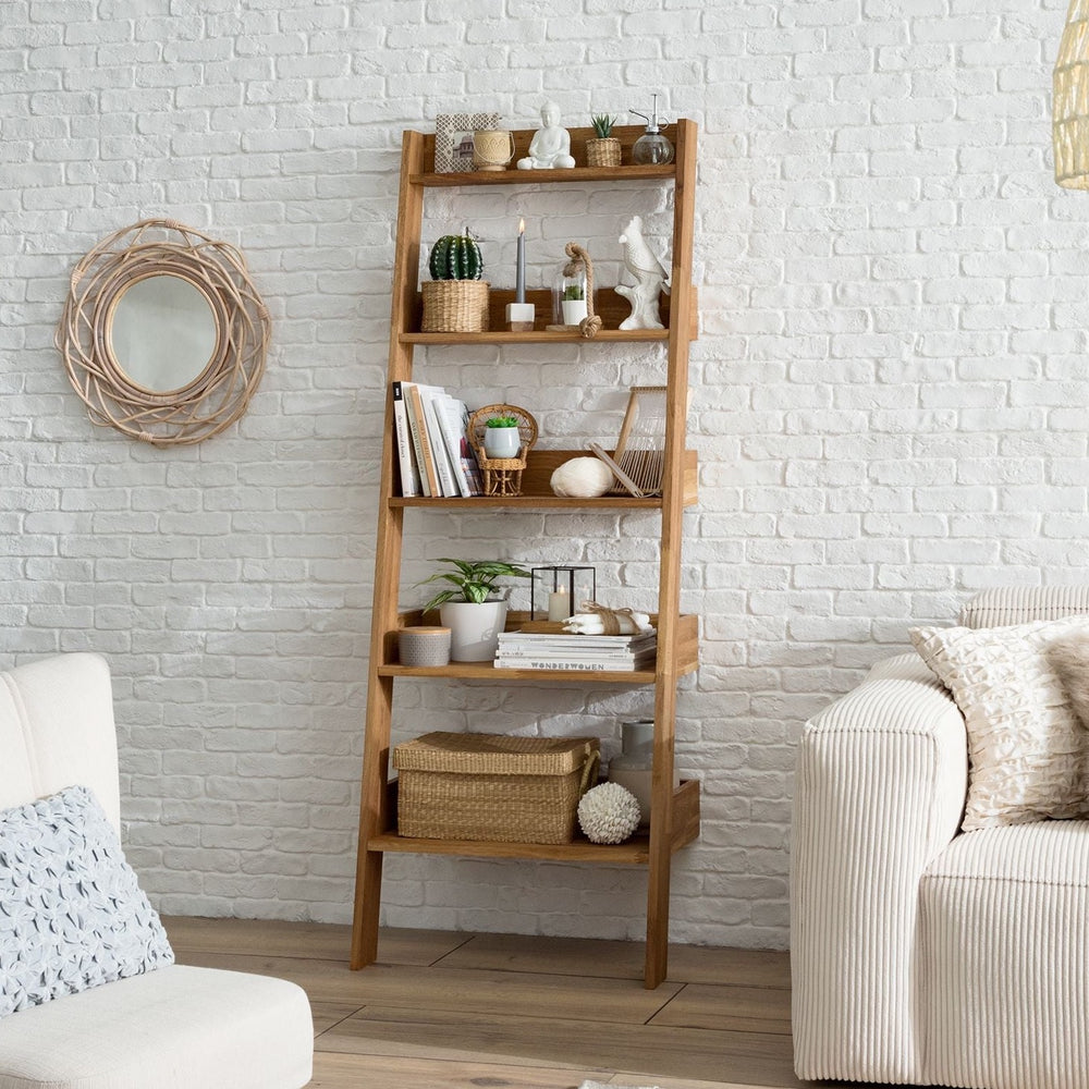 NordicStory Nordic Natural Oak Solid Wood Shelf