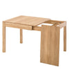 Extendable dining table in oak solid wood