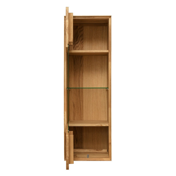 NordicStory Solid oak floating closet wall cabinet Nordic Scandinavian living room furniture