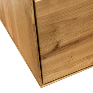 NordicStory Solid oak floating closet wall cabinet Nordic Scandinavian living room furniture