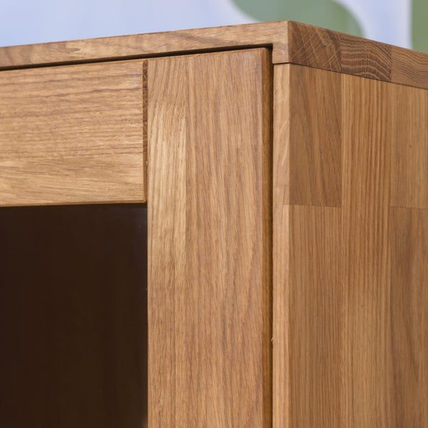 NordicStory Solid oak cabinet showcase cabinet