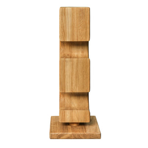 NordicStory Alma oak wine rack, wine stand for 4 bottles