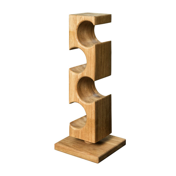 NordicStory Alma oak wine rack, wine stand for 4 bottles