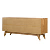 NordicStory Sideboard Chest of drawers in solid oak "Origami" 165 x 45,3 x 70 cm.