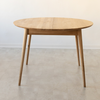 NordicStory Extending dining table in solid oak "Escandi 4" 120-155 x 120 x 75 cm.