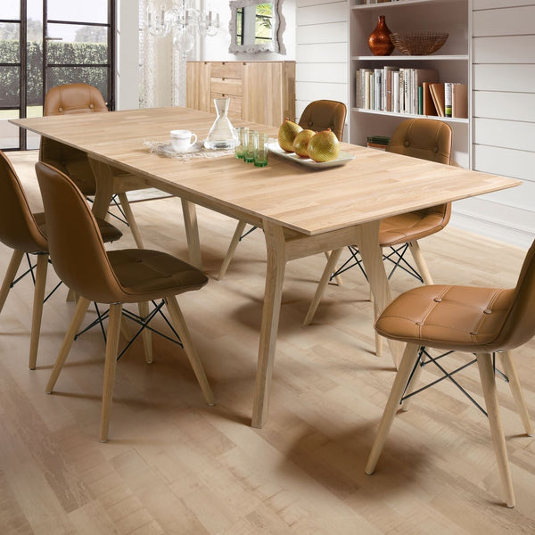 NordicStory Extending dining table made of solid oak wood
