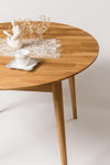 NordicStory Round dining table in solid oak wood 