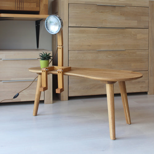 NordicStory Stackable coffee table in solid oak wood