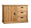 NordicStory dresser dresser solid oak 3 drawers 1 door