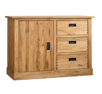 NordicStory dresser dresser solid oak 3 drawers 1 door