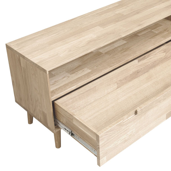 Solid oak TV stand Escandi 2 Roble.Store NordicStory