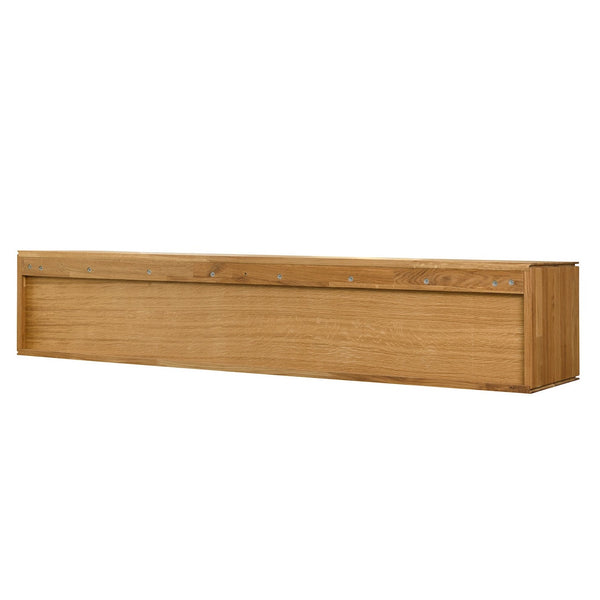NordicStory Solid oak floating closet wall cabinet