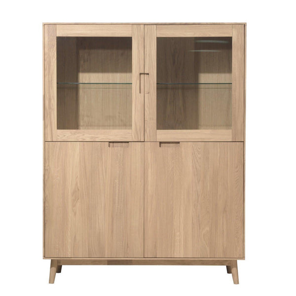 NordicStory Solid oak cabinet showcase cabinet