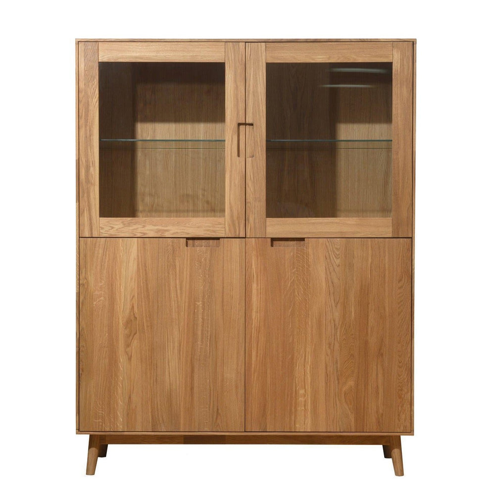 NordicStory Solid oak cabinet showcase cabinet 