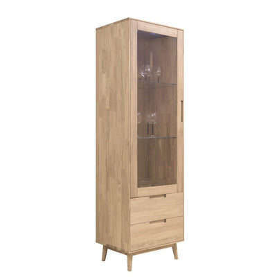 NordicStory Solid oak cabinet showcase cabinet