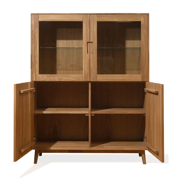 NordicStory Solid oak cabinet showcase cabinet