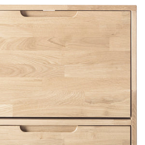 NordicStory Shoe rack in oak solid wood 