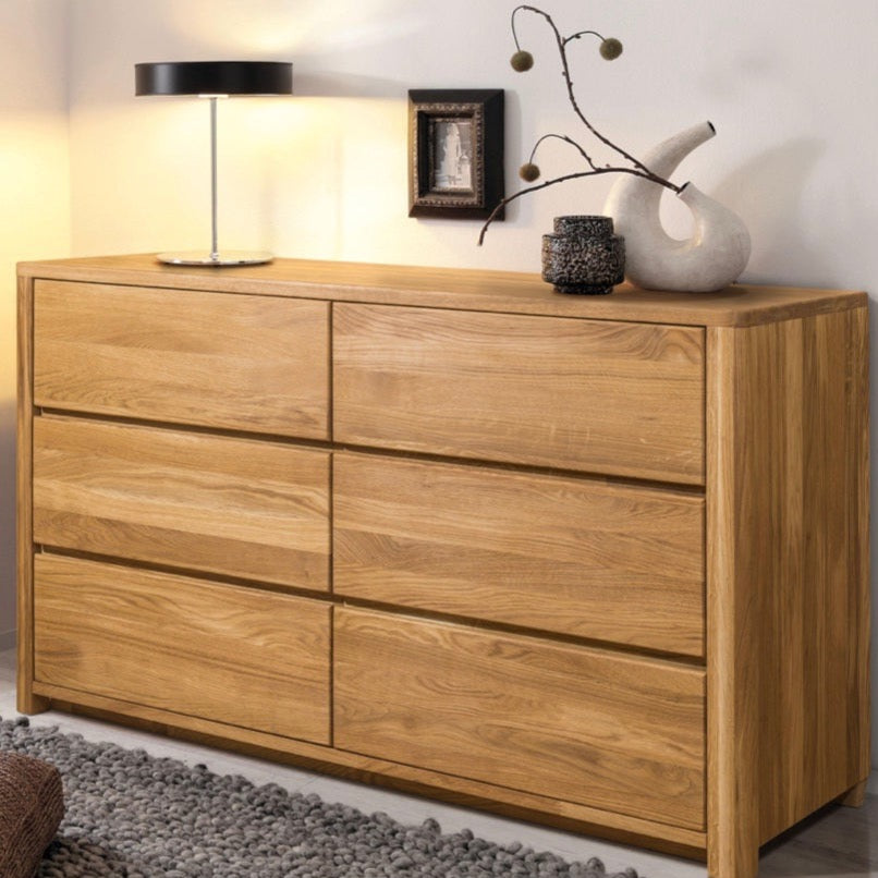 NordicStory Sideboard Chest of drawers made of solid oak wood