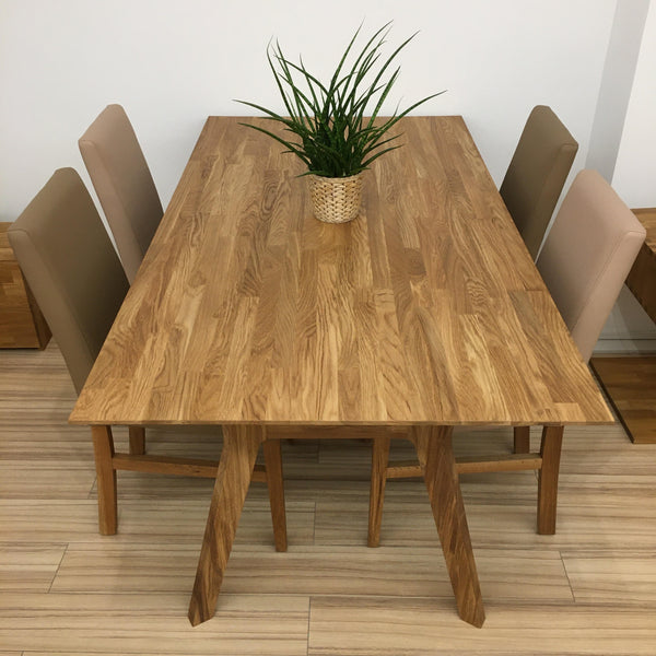 Solid oak dining table Harold, 170 x 90 x 75 cm. | NordicStory