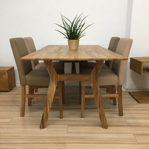Solid oak dining table Harold, 170 x 90 x 75 cm. | NordicStory